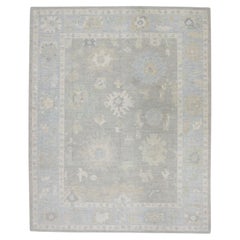 Handwoven Wool Turkish Oushak Rug 8'3"x 10'4"