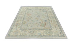 Handwoven Wool Turkish Oushak Rug 8'x 10'