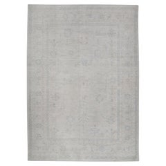 Handgewebter türkischer Oushak-Teppich aus Wolle 9'11"x 14'3"