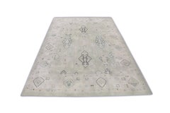 Handwoven Wool Turkish Oushak Rug 9'3"x 12'7"
