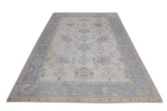 Handwoven Wool Turkish Oushak Rug 9'6"x 13'7"