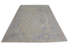 Handwoven Wool Turkish Oushak Rug 9'9"x 12'6"