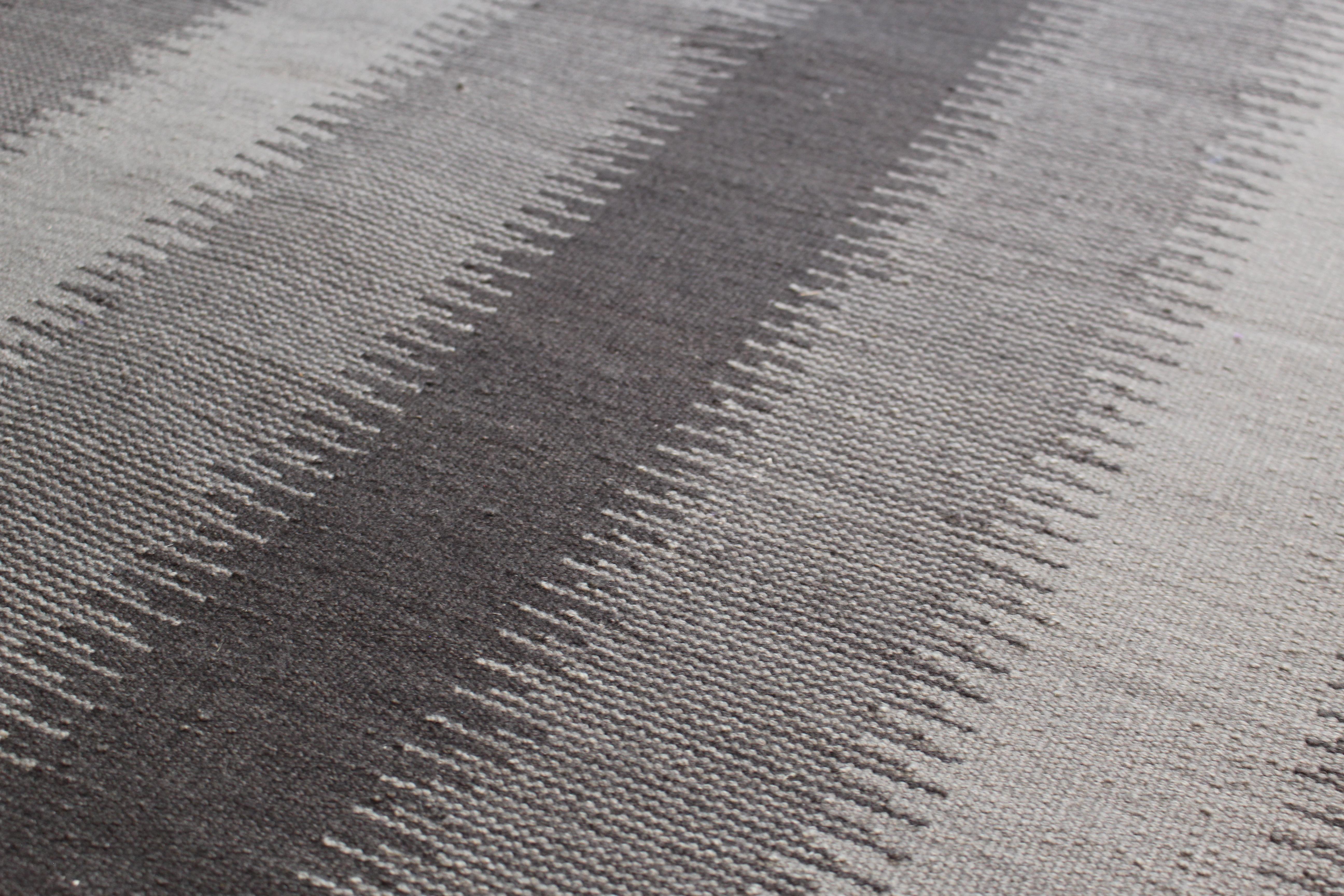 Handwoven Woolen Kilim Rug In Good Condition For Sale In Hudson, NY