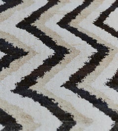 Handwoven Zig-Zag Turkish Style Wool Deco Rug
