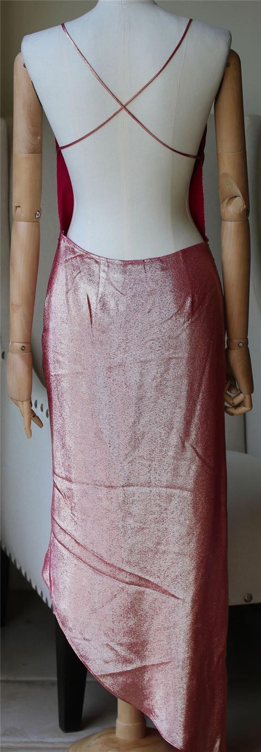 Pink Haney Goldie Asymmetric Dress