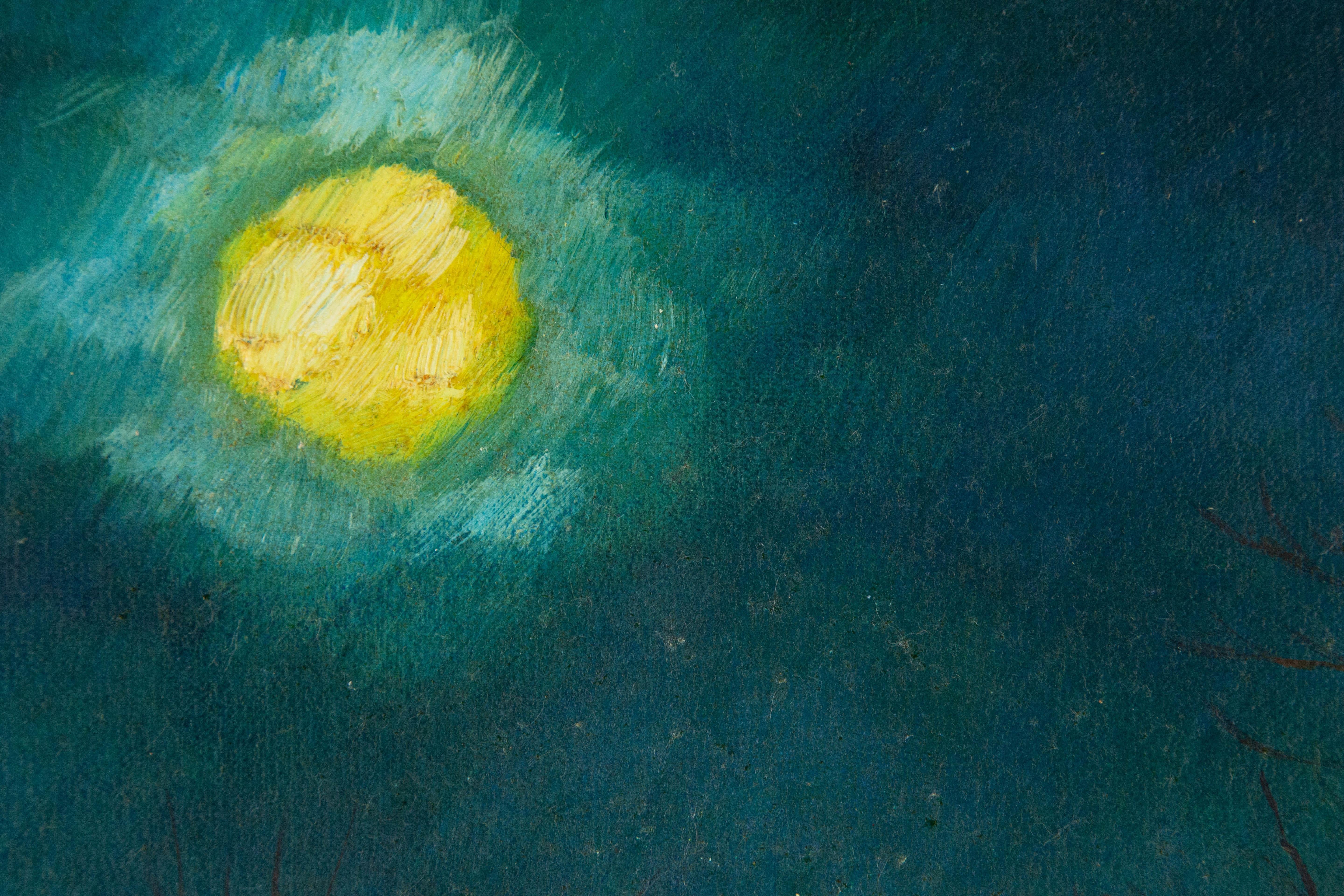 Hang Yu - Olio su tela originale contemporaneo 