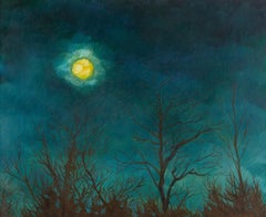 Hang Yu Óleo sobre lienzo original contemporáneo "De camino a casa"