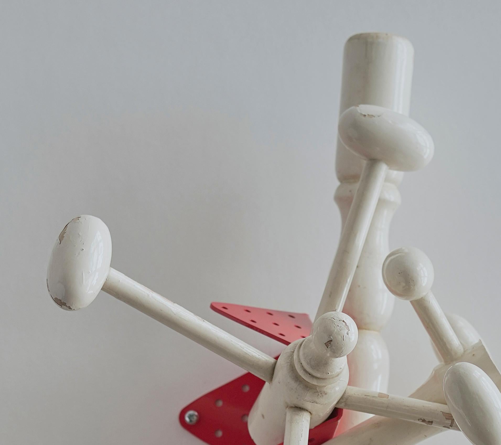 Unique Artistic Upcycled Wooden Coat Hanger 4 by Curro Claret For Sale 3