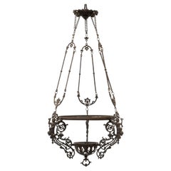 Hanging Brass Lamp, circa 1940