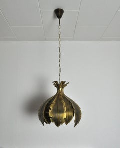 Hanging Brass Lamp from the 1960s by Svend Aage Holm Sørensen, Denmark