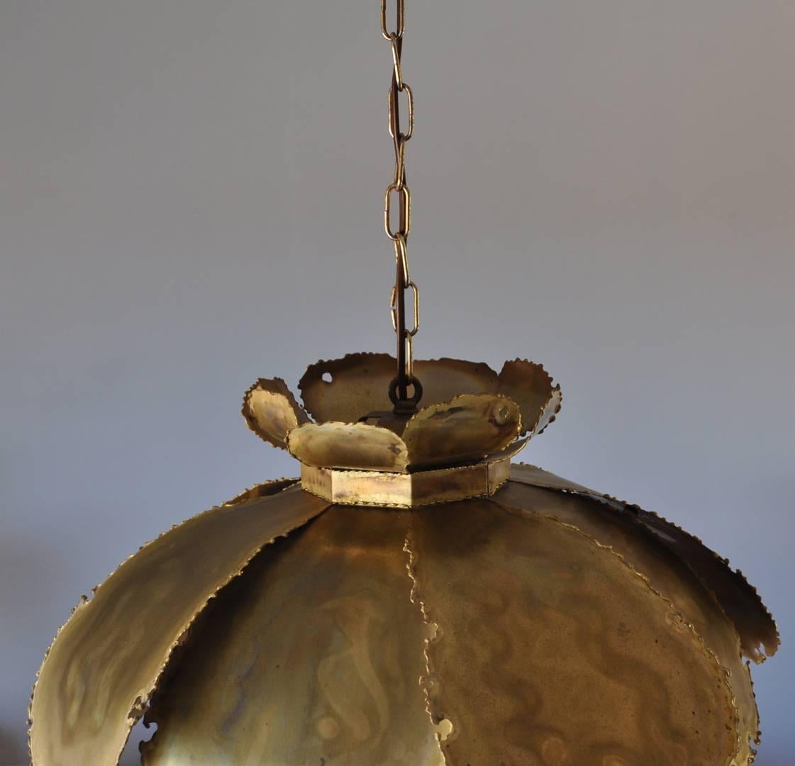 Danish Hanging Brass Lamp from the 1960s by Svend Aage Holm Sørensen