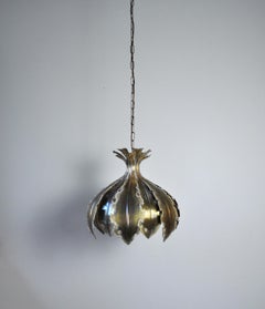 Hanging Brass Lamp from the 1960s by Svend Aage Holm Sørensen, Denmark