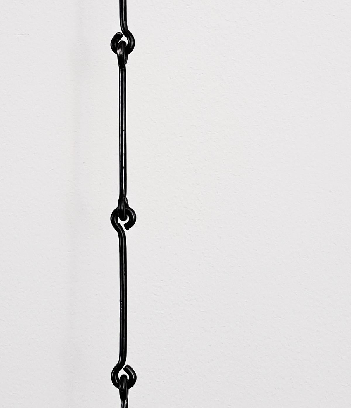 Glass Hanging Candelabra by Erik Hoglund Produced by Boda, Sweden