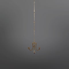 Candelabro sospeso in bronzo fuso di Michael Harjes, Germania 1960