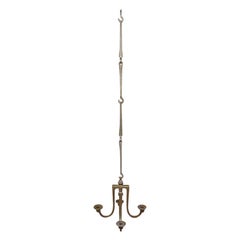 Candelabro colgante de bronce fundido de Michael Harjes, Alemania Años 60