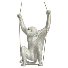 Hanging Ceramic Monkey Planter by Fits and Floyd, 1976
