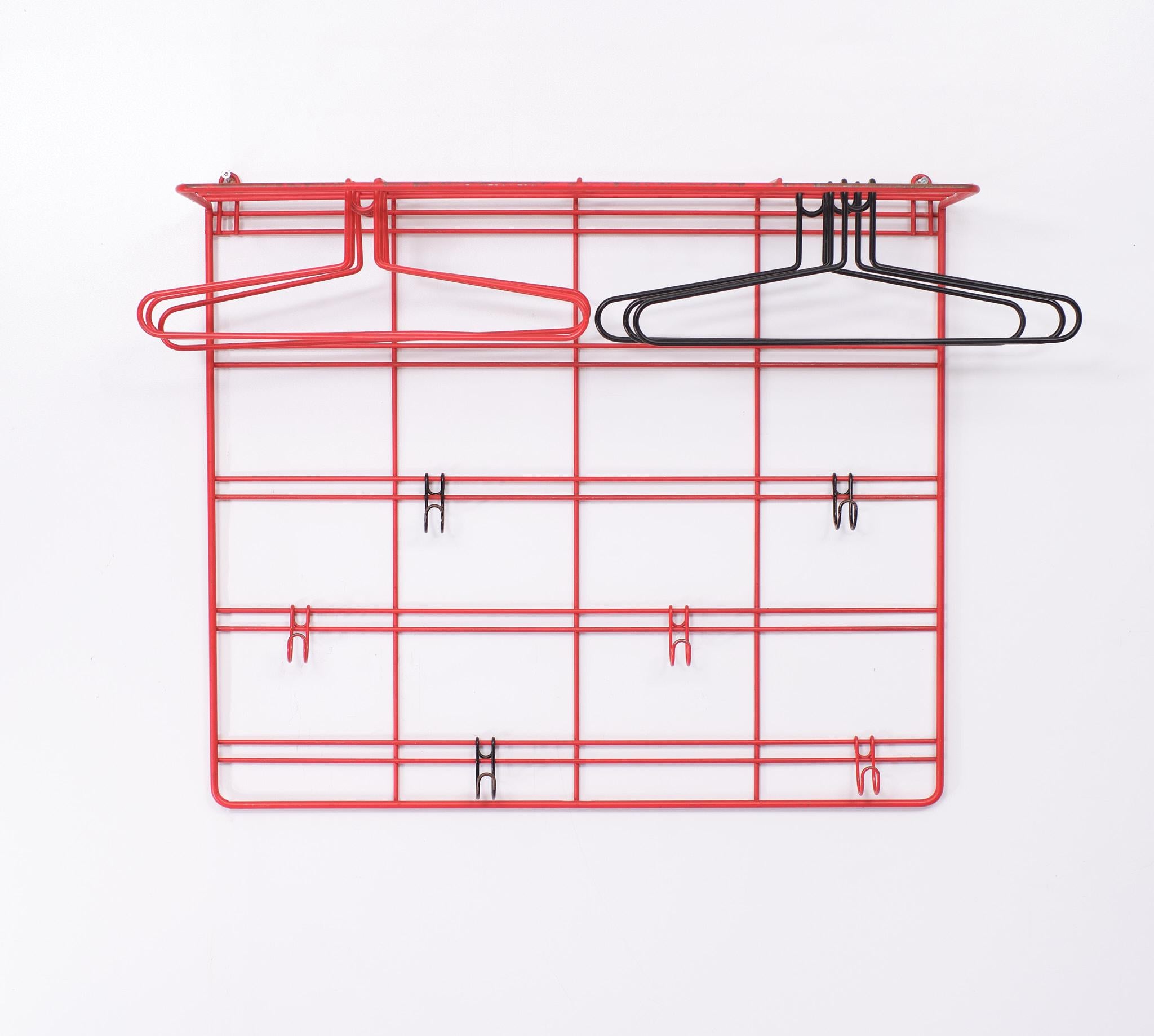 Mid-Century Modern Hanging coatrack attributed to  Coen de Vries for Devo 1950s Holland For Sale