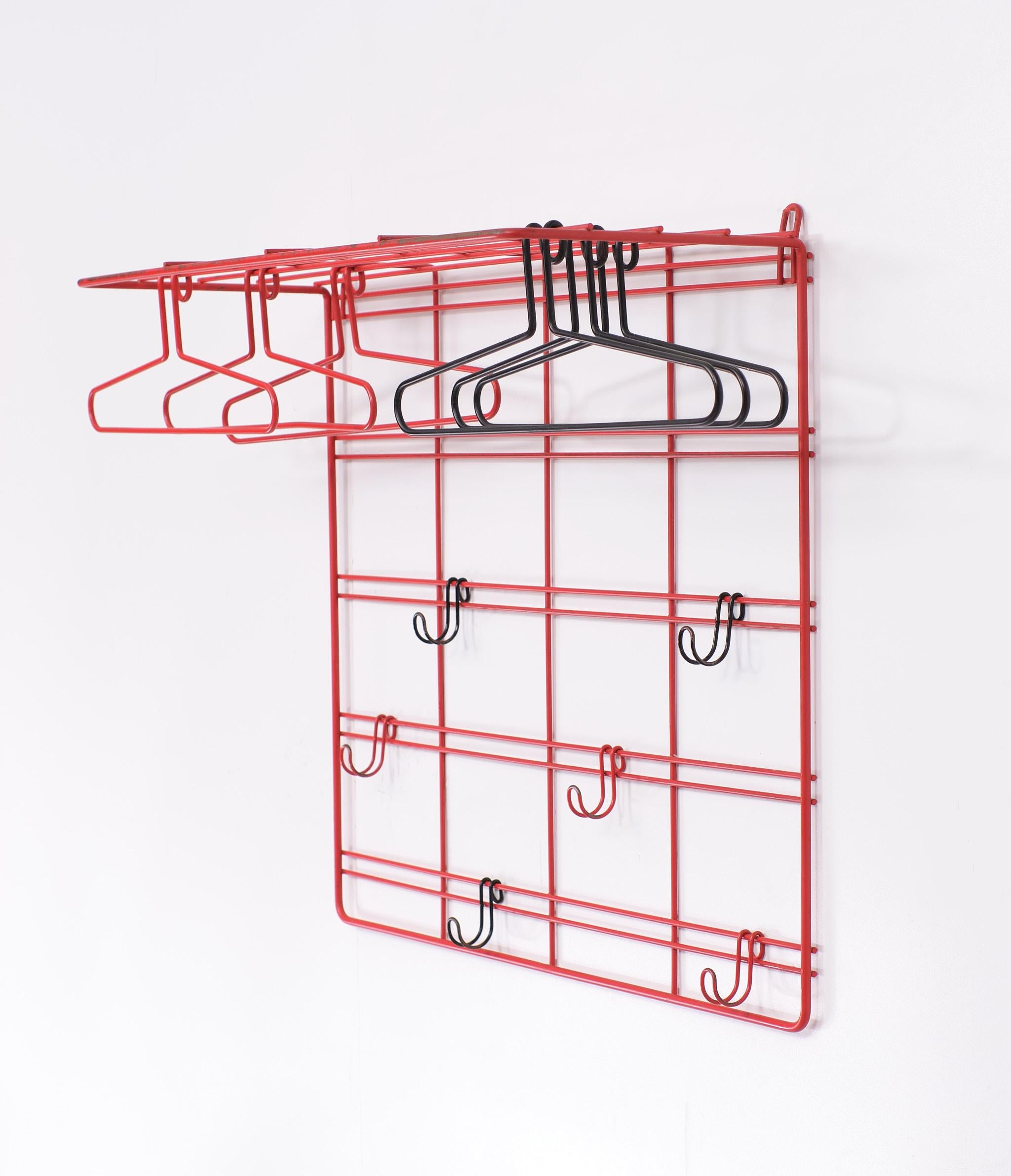 Dutch Hanging coatrack attributed to  Coen de Vries for Devo 1950s Holland  For Sale