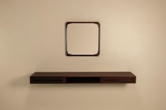 Consolle e specchio pensile di Dino Cavalli per Tredici, Italia 1960