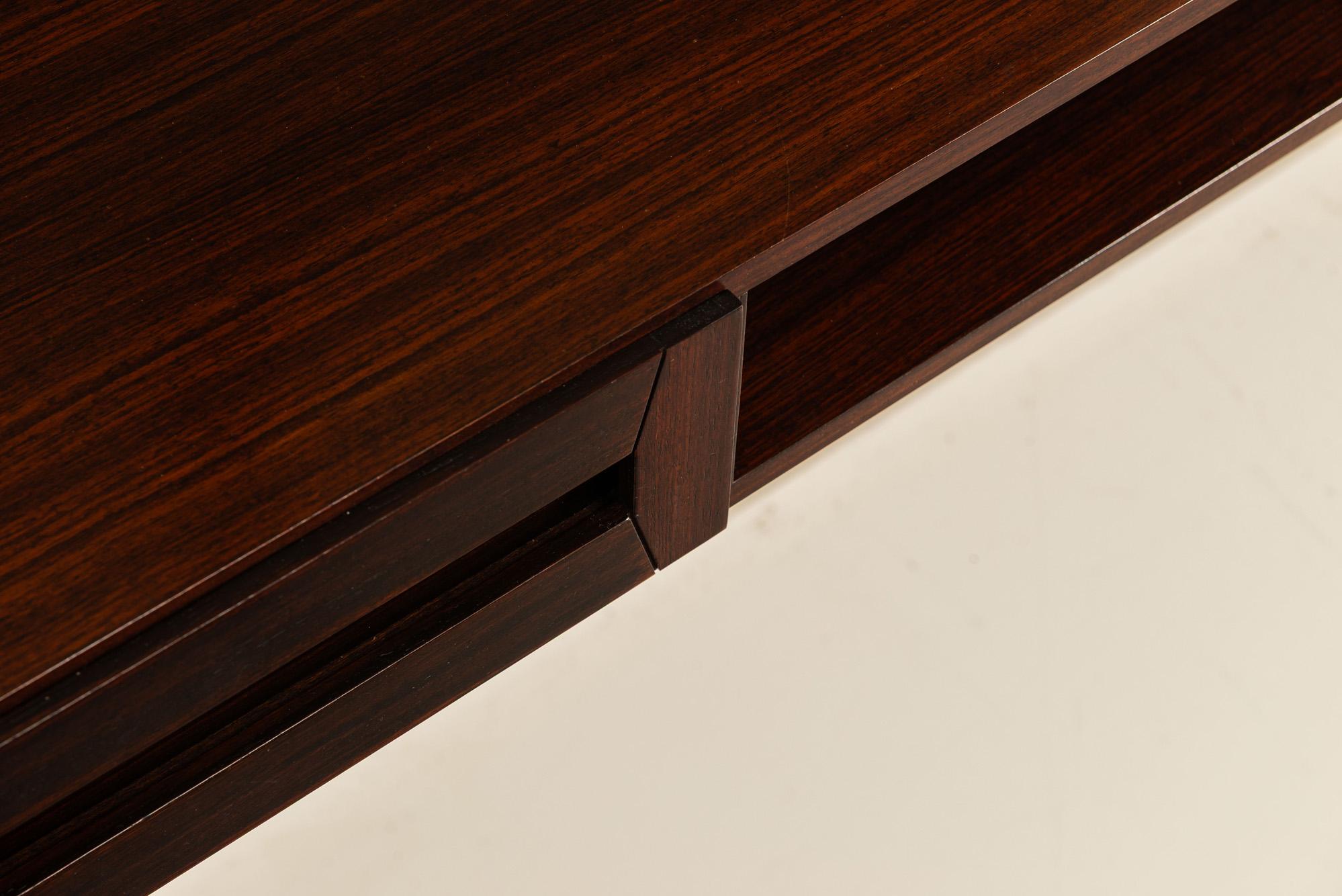 Mogano Hanging Console and Mirror by Dino Cavalli for Tredici, Italy 1960s in vendita