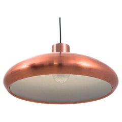 Hanging Copper Lamp, Danish Design, 1960s