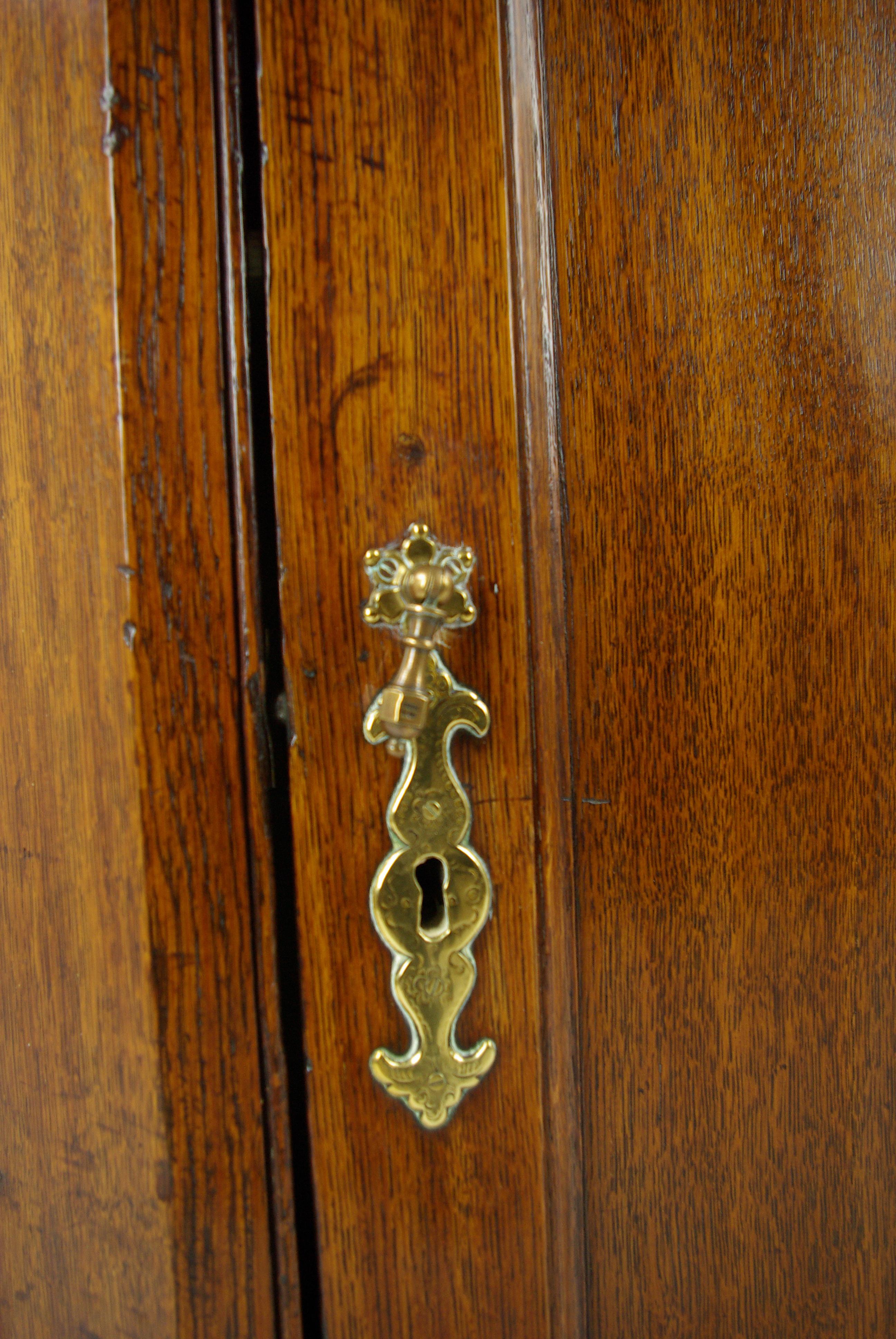 Hand-Crafted Antique Hanging Cabinet, Antique Corner Cabinet, Oak, 18th Century, B1506