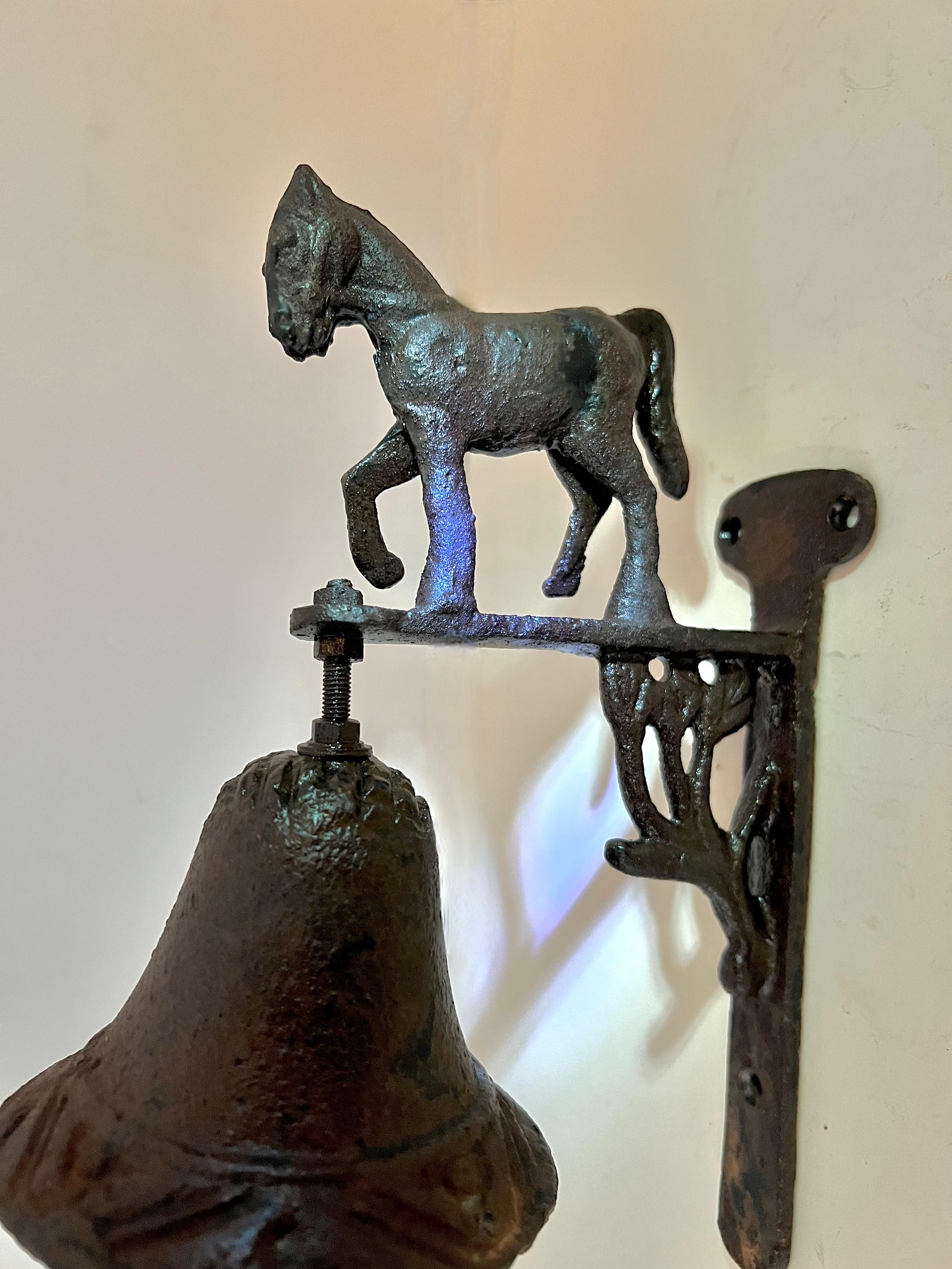 Hanging Doorway Entry Shoppe Bell with Horse  For Sale 5