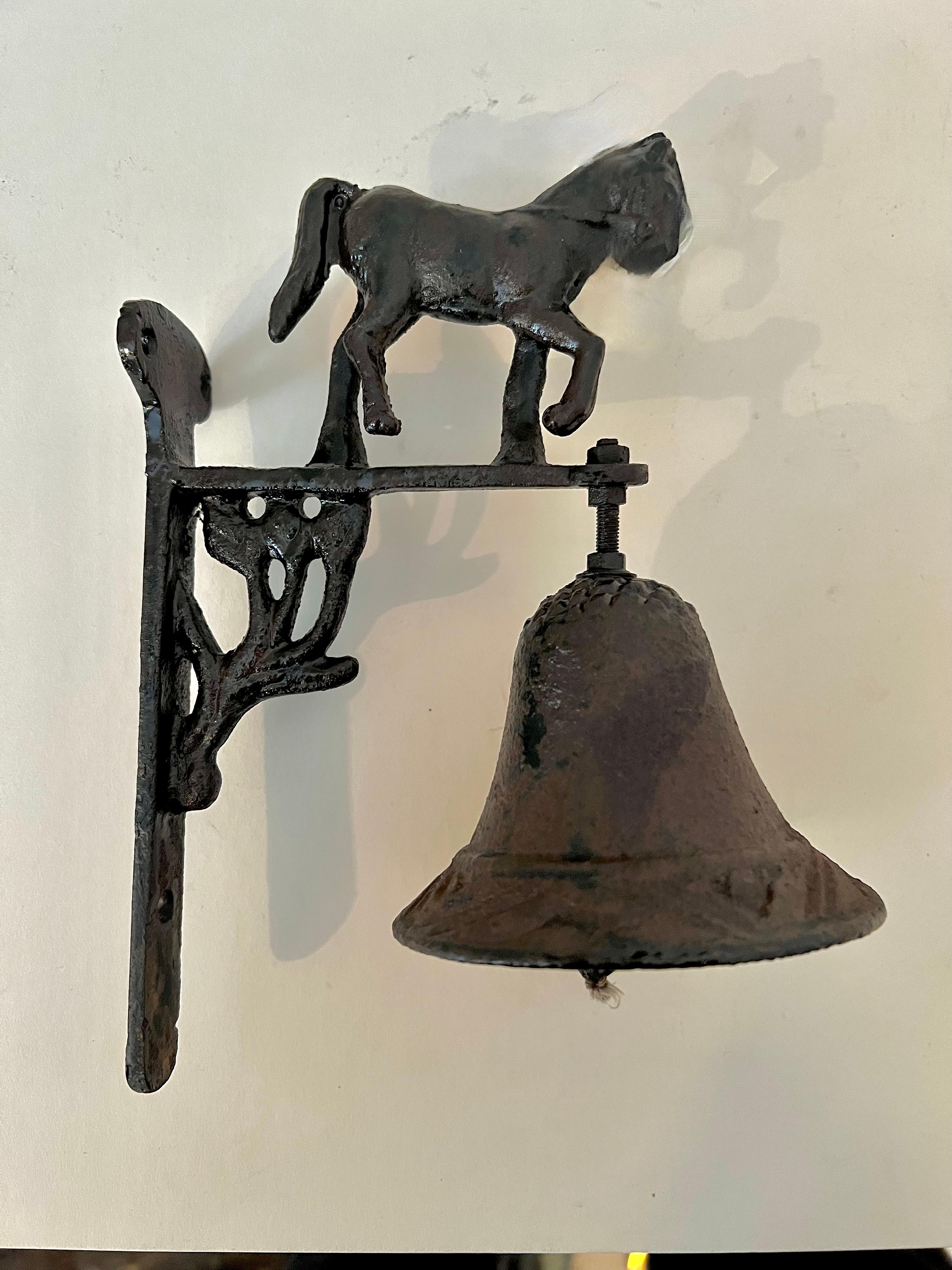 Hanging Doorway Entry Shoppe Bell with Horse  For Sale 6