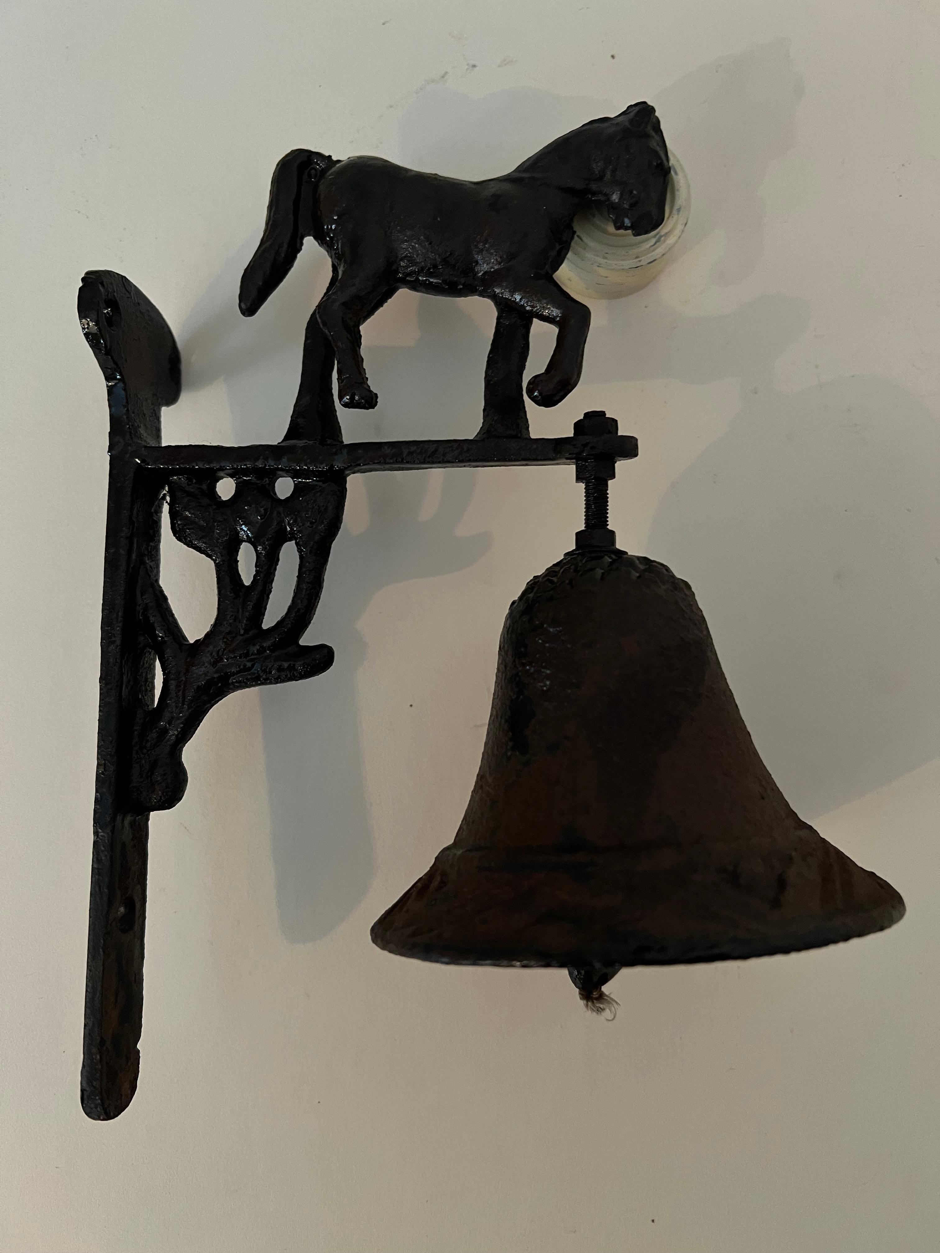 Hanging Doorway Entry Shoppe Bell with Horse  For Sale 7