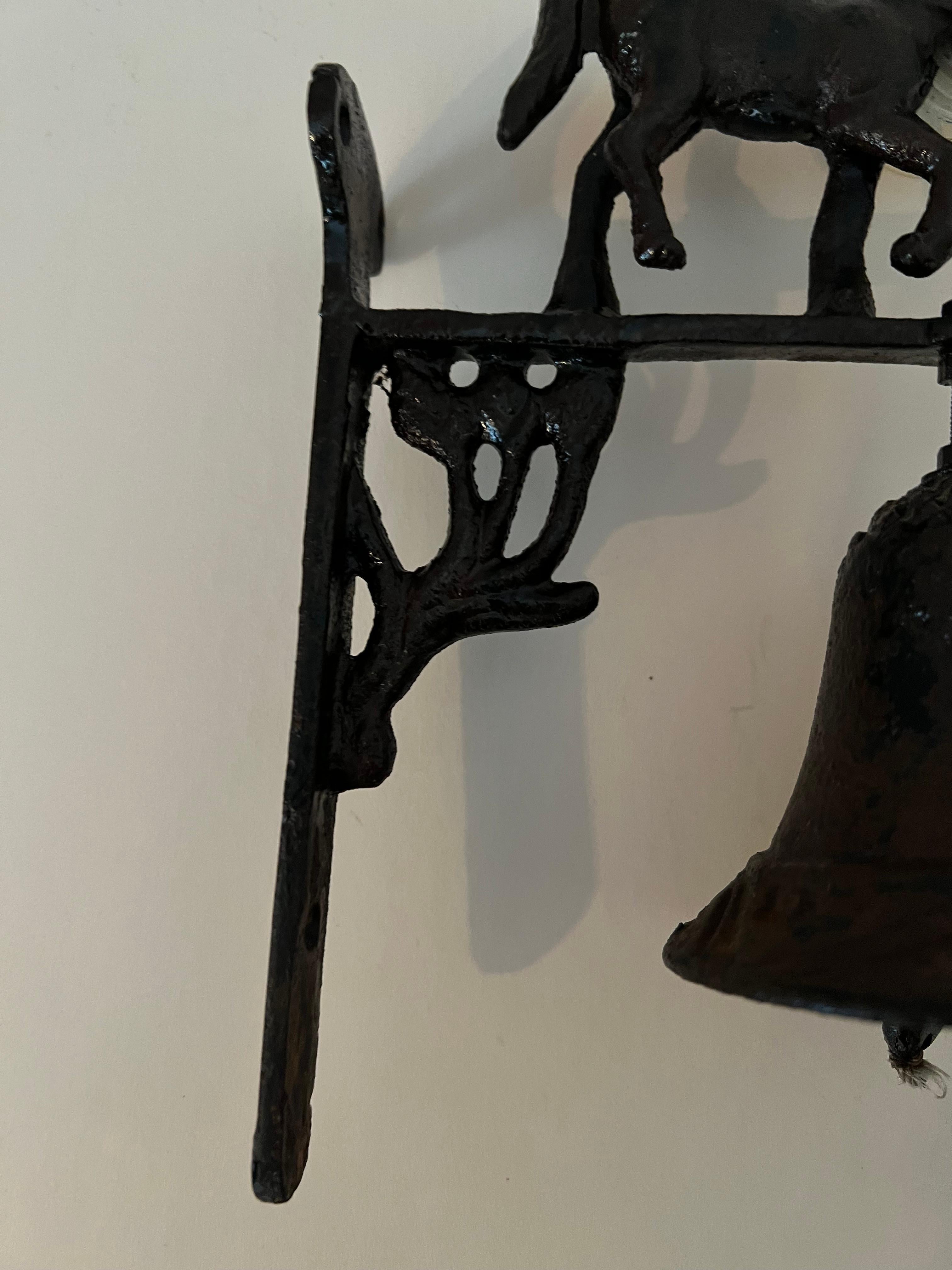 Hanging Doorway Entry Shoppe Bell with Horse  For Sale 10