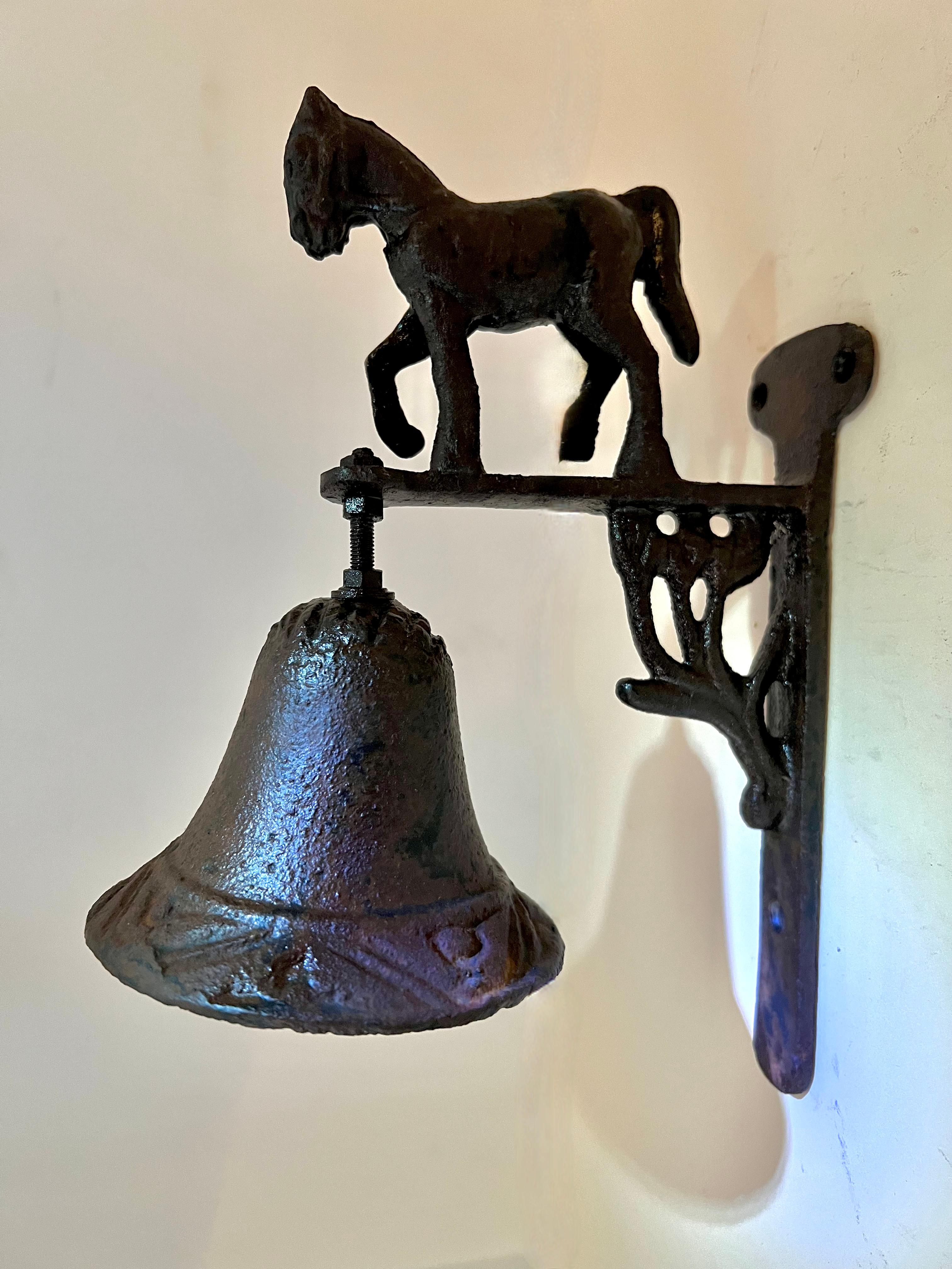 Hanging Doorway Entry Shoppe Bell with Horse  For Sale 2