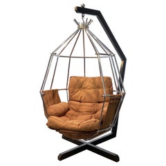 Hanging easy chair Gojan by Ib Arberg for ABRA Möbler, Sweden, 1970s