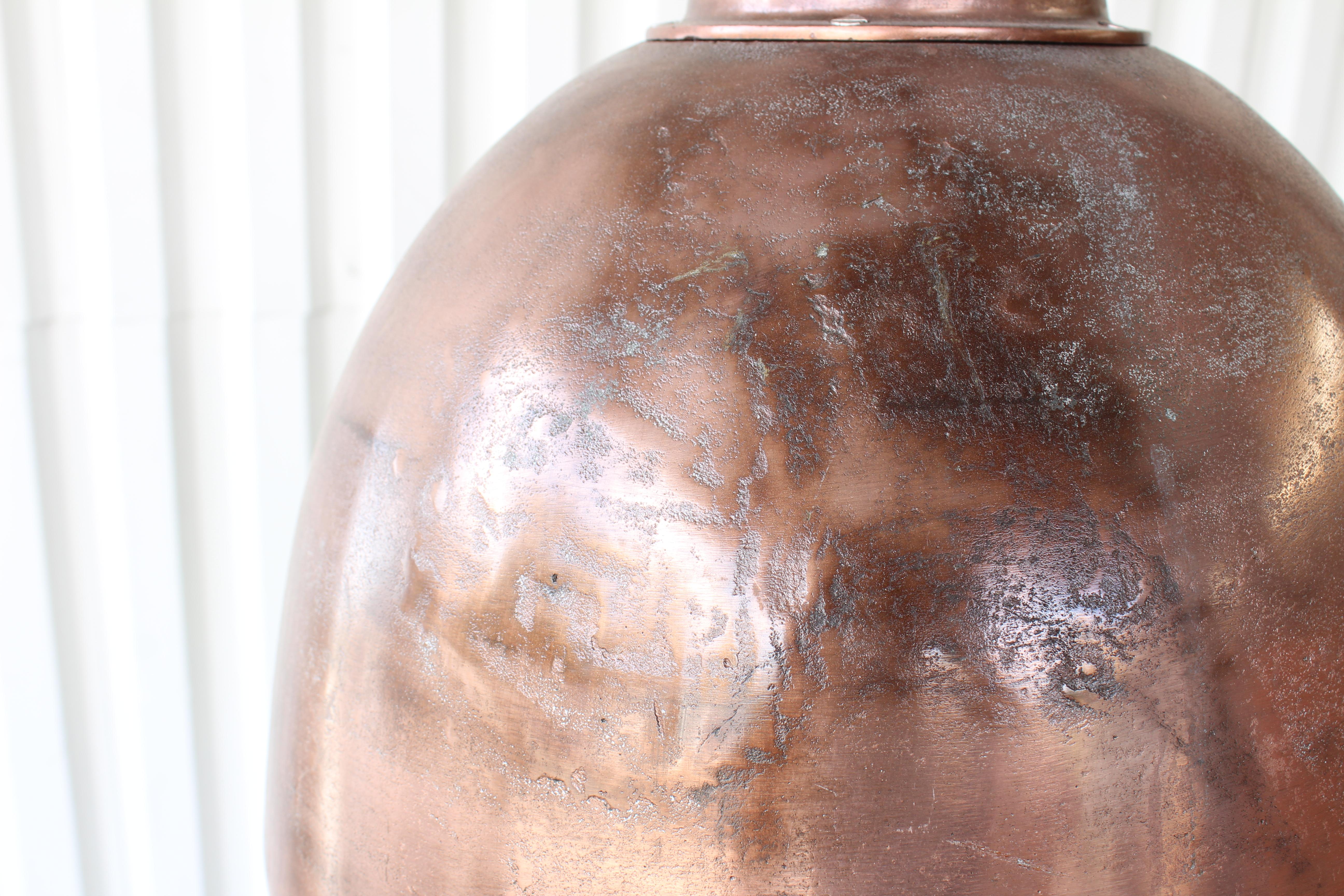 Hanging French Pendant Light in Copper 1