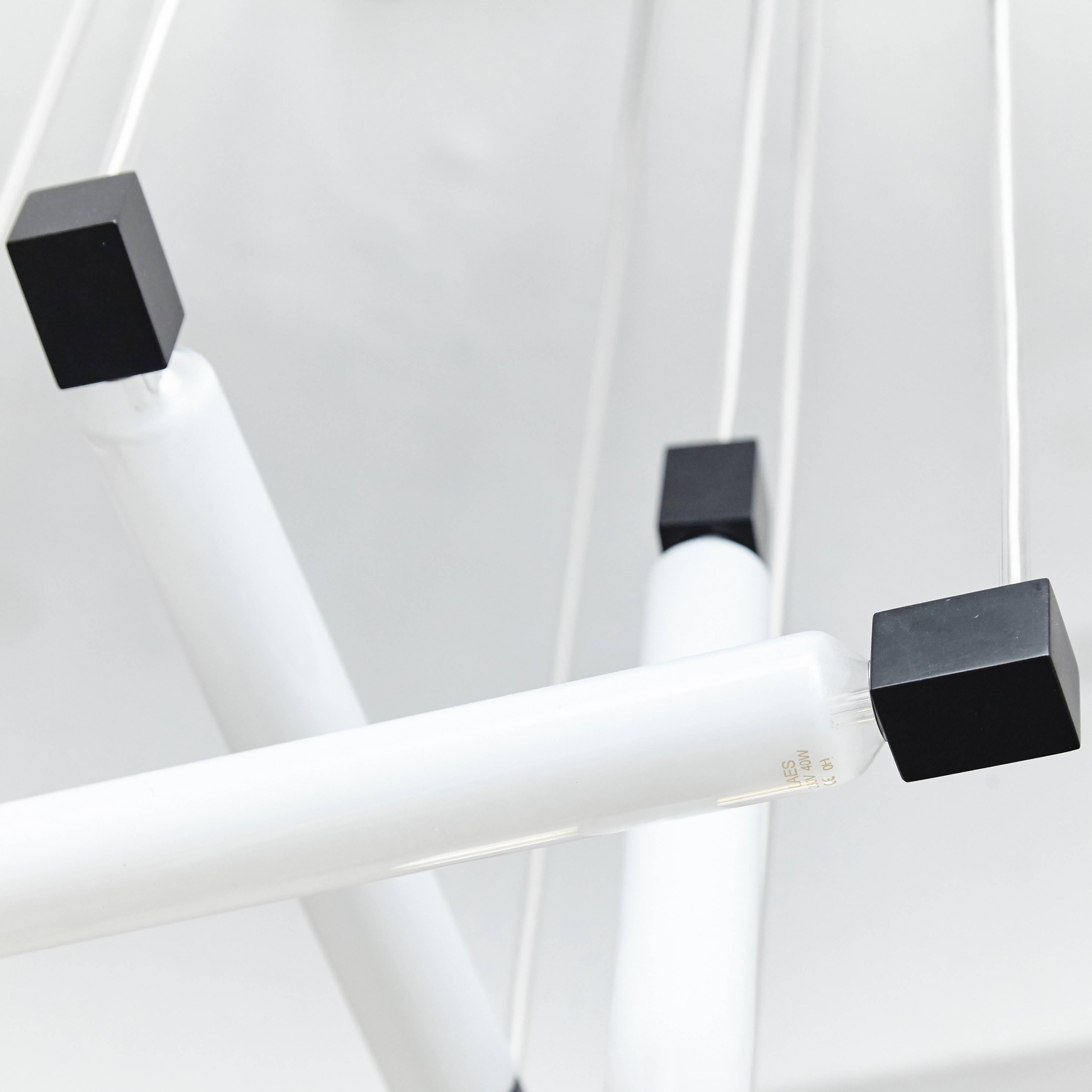 Mid-Century Modern Hanging Lamp After Gerrit Rietveld, circa 1960