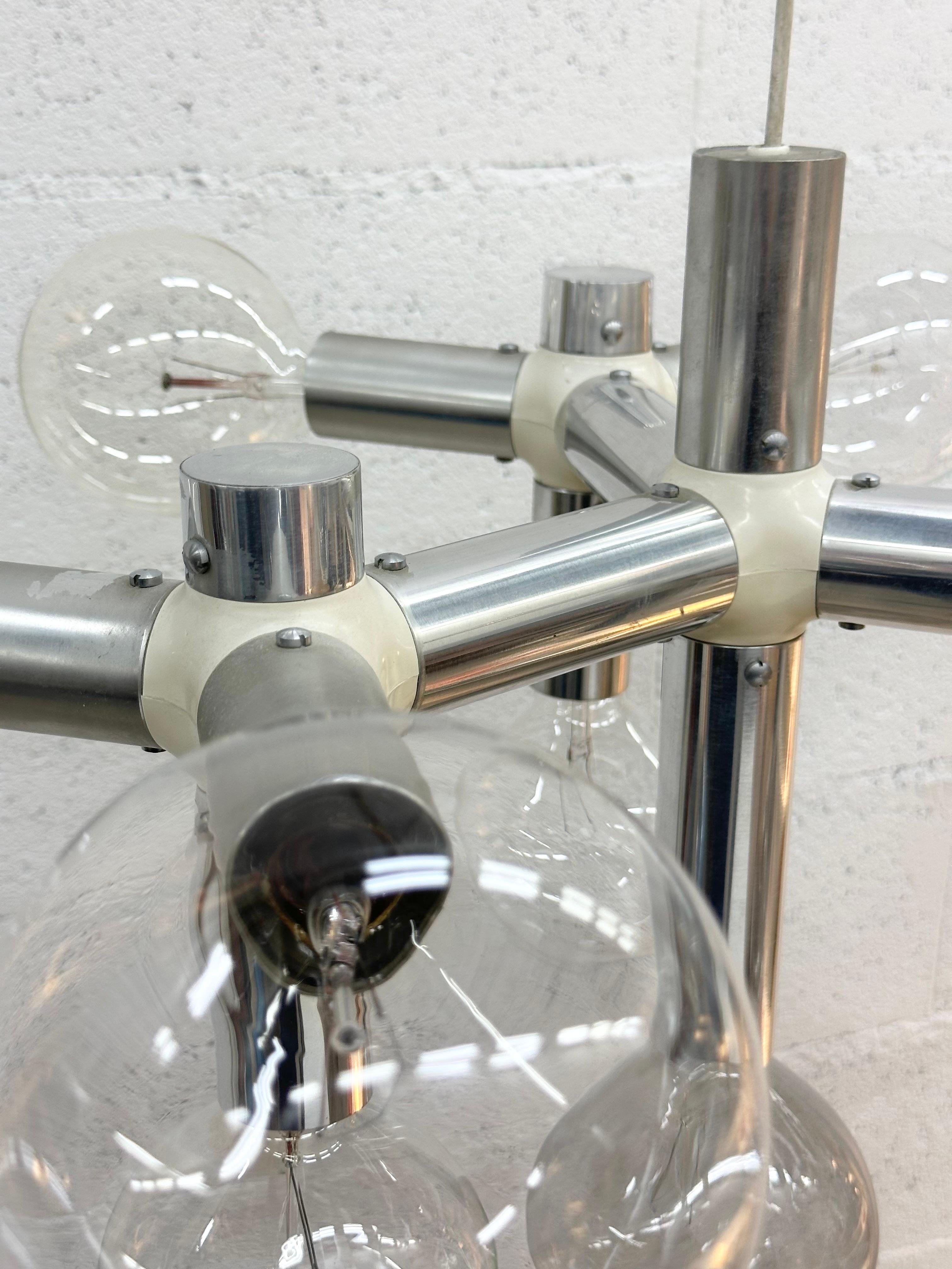 Lámpara colgante Atomique de Robert Haussmann para Swiss Lamp International 1960 en Bueno estado para la venta en Genève, GE