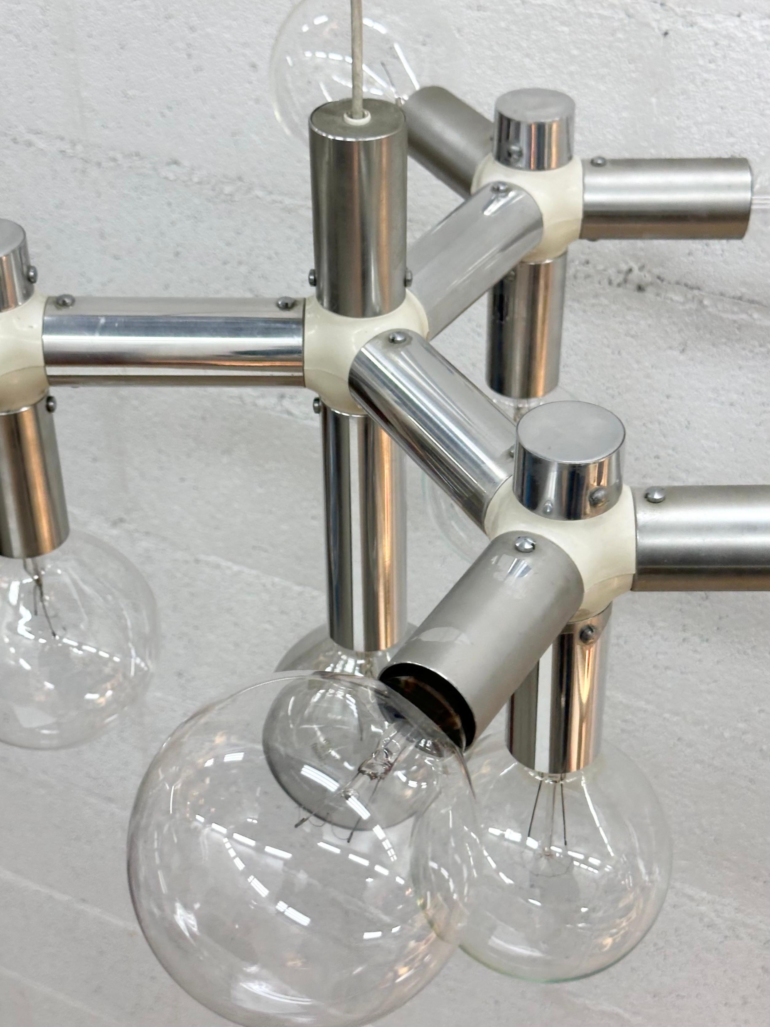Lámpara colgante Atomique de Robert Haussmann para Swiss Lamp International Años 60. 55cm/40cm. 

Esta lámpara es excepcional y está en un estado casi perfecto.

Dará a tu casa un carácter único y excepcional.