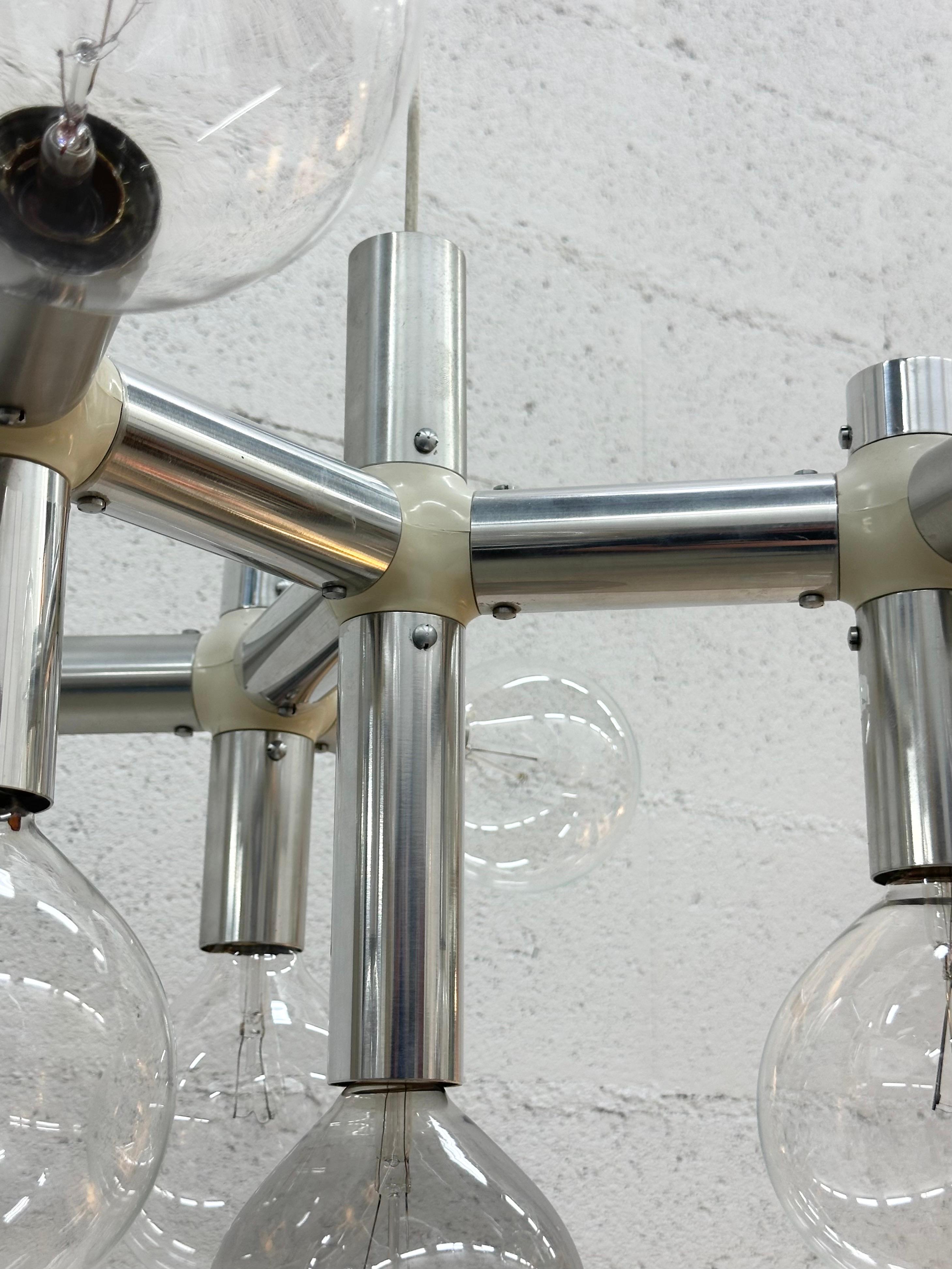 Lámpara colgante Atomique de Robert Haussmann para Swiss Lamp International 1960 en venta 1