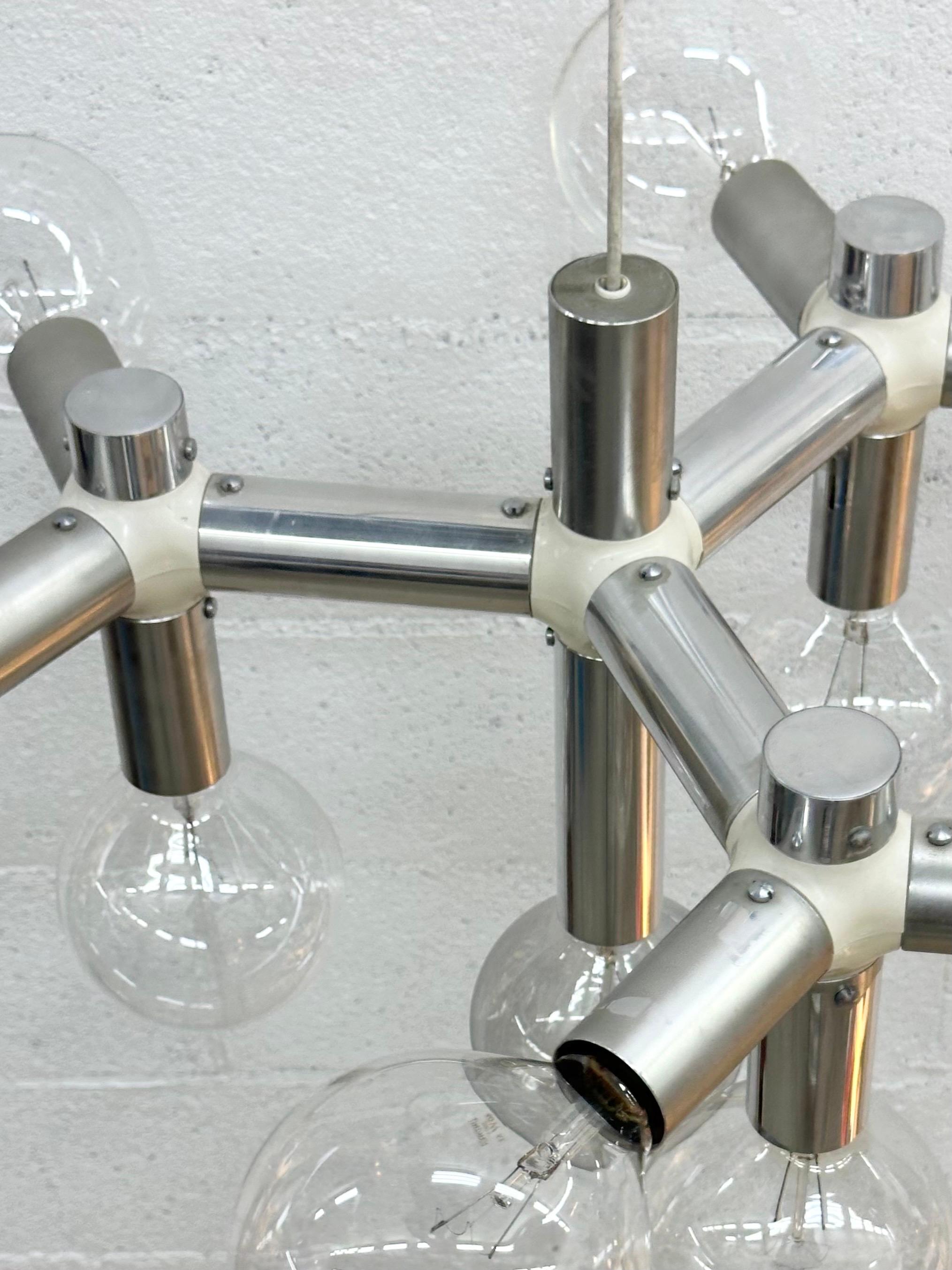 Lámpara colgante Atomique de Robert Haussmann para Swiss Lamp International 1960 en venta 2