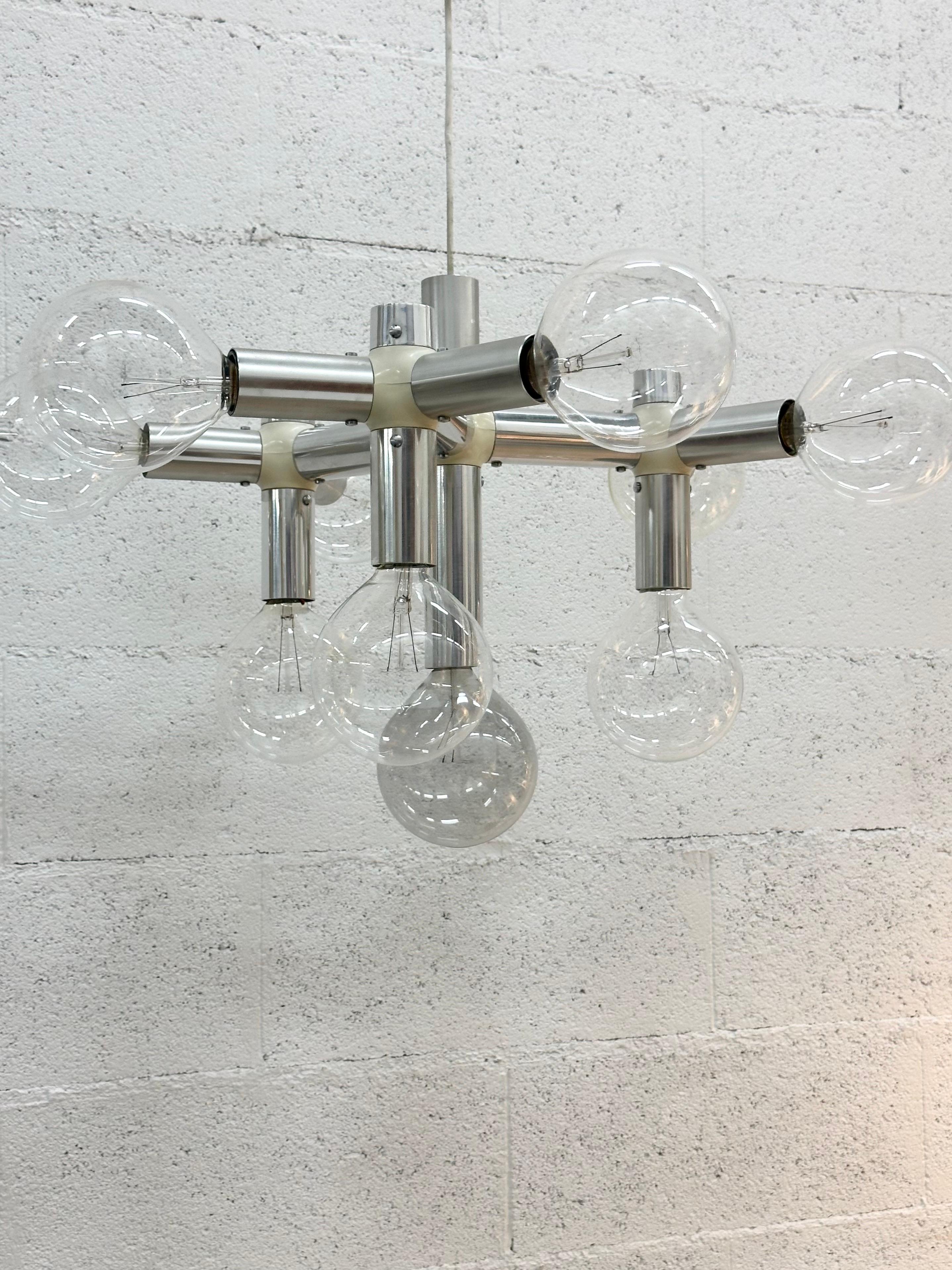Lámpara colgante Atomique de Robert Haussmann para Swiss Lamp International 1960 en venta 4