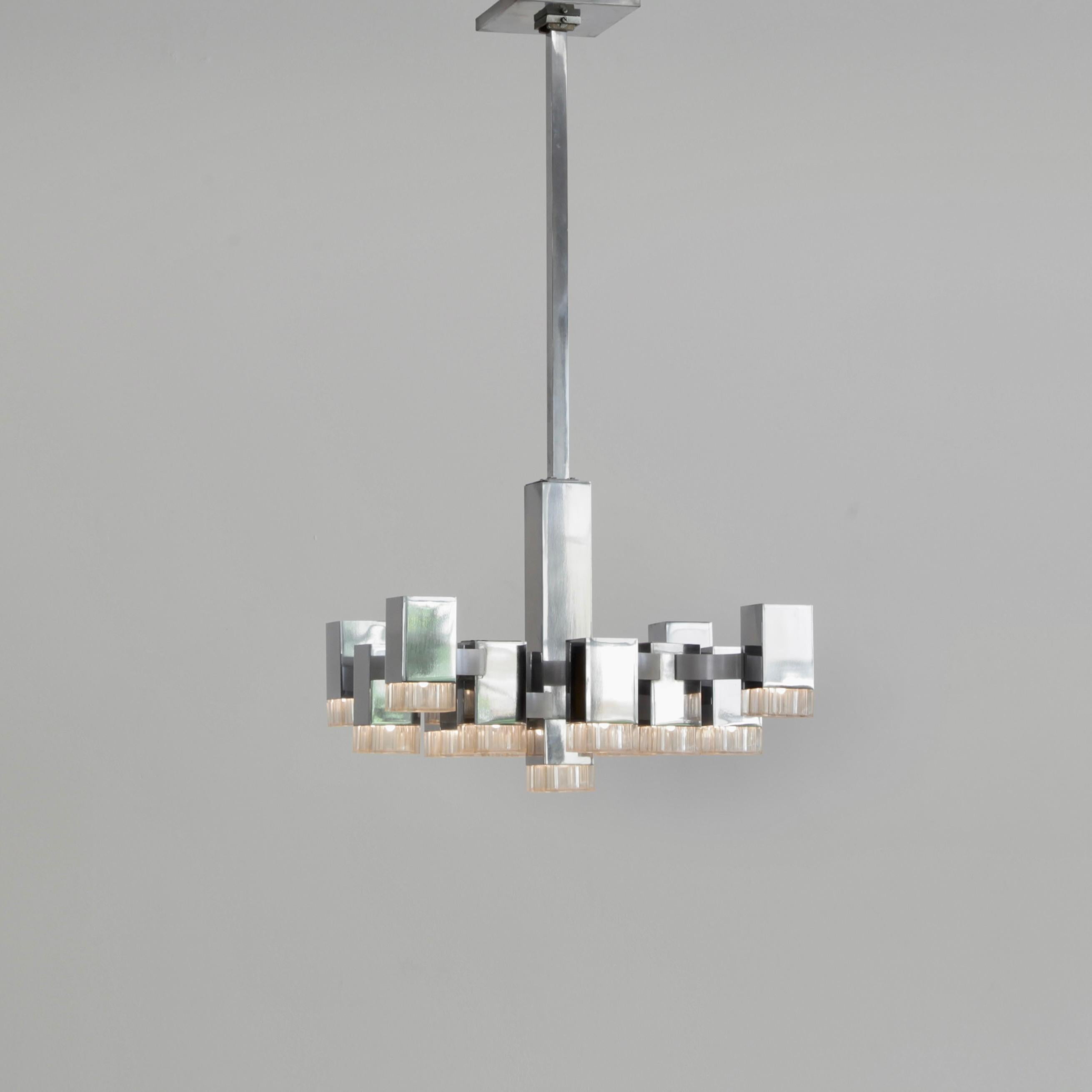 Lámpara colgante de Gaetano Sciolari '13 Lights', años 70 en venta 2
