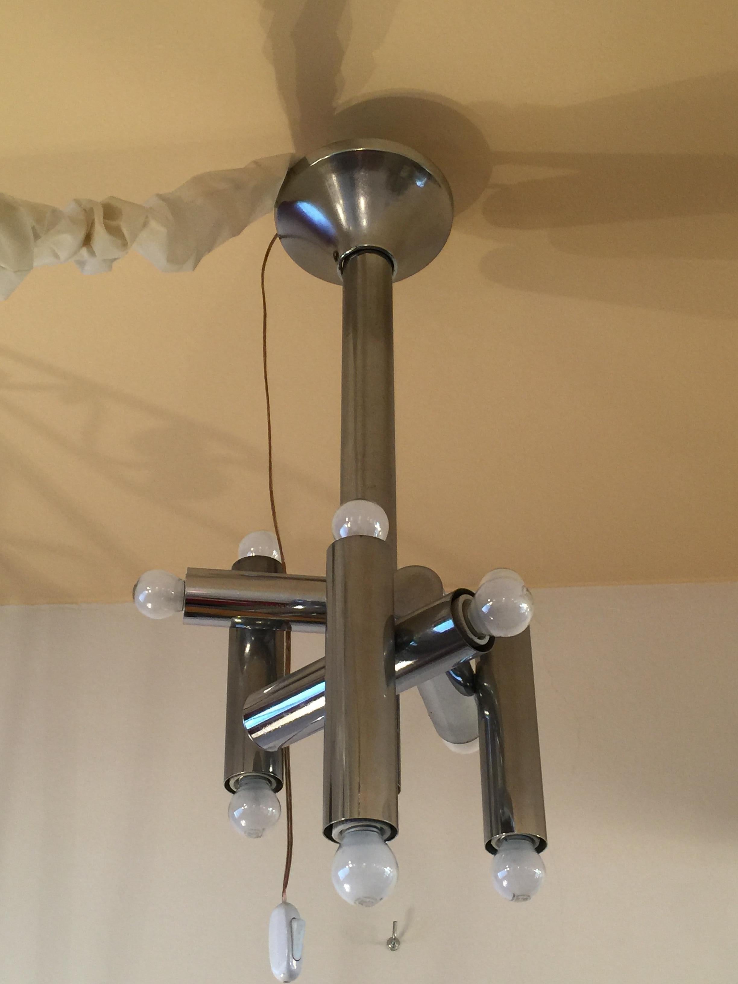 Hanging Lamp in Chrome , 60°, German For Sale 15