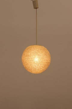 Hanging Lamp "Spaghetti" Vintage Cream Colored, 1960s