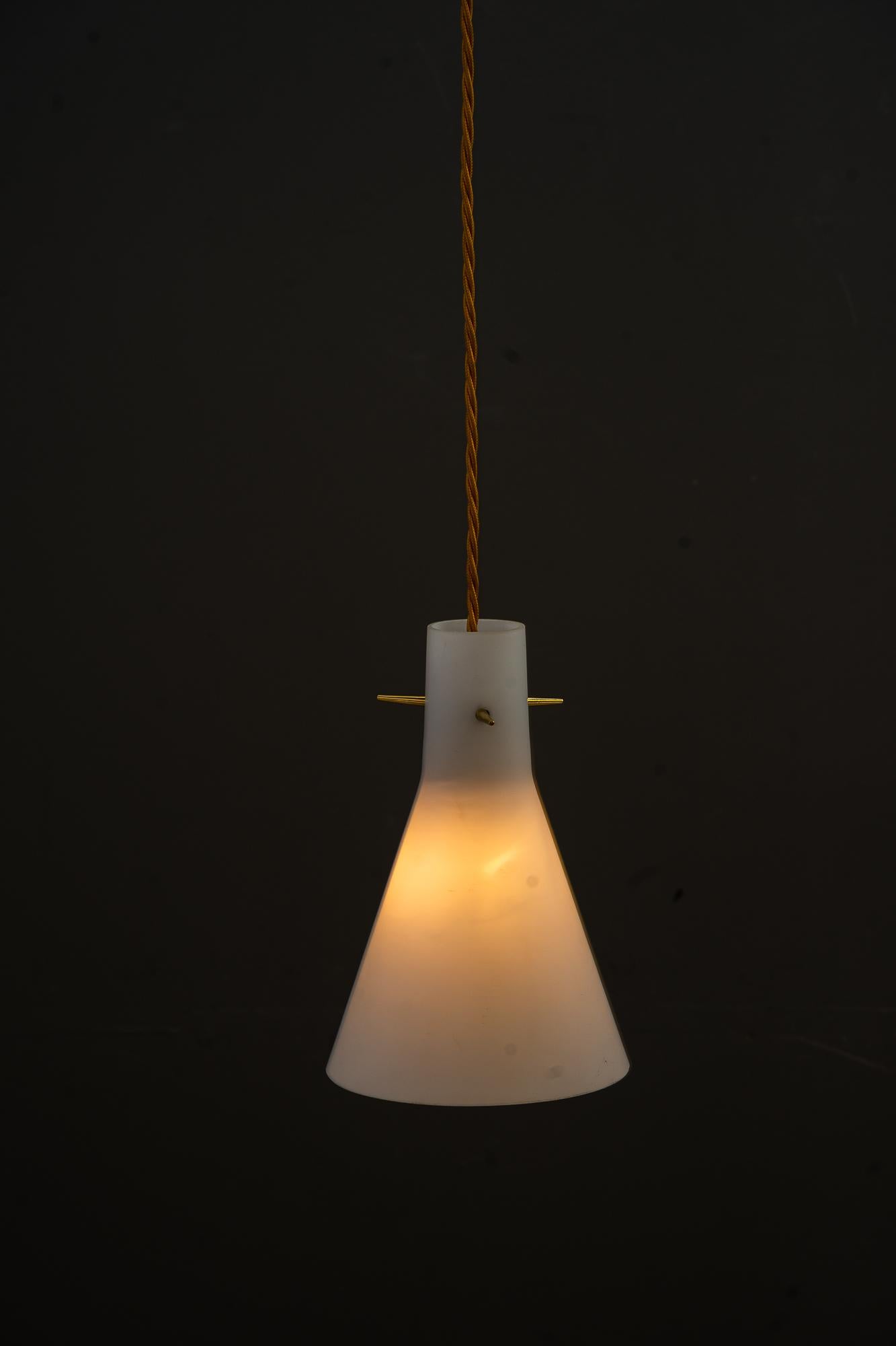 Polished Hanging Lamp Vienna Around 1960s For Sale