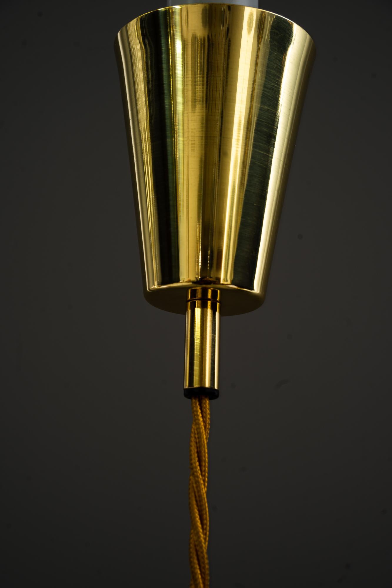 Brass Hanging Lamp Vienna Around 1960s For Sale