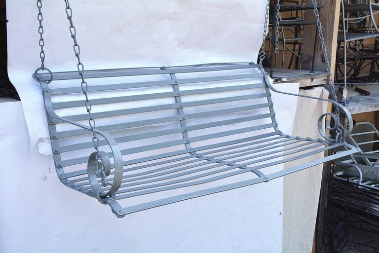 Hanging Metal Garden Or Porch Swing For Sale At 1stdibs