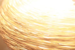 Hanging Nest by Ango, Unique Rattan Pendant Light with Hand-Woven