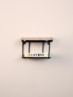 Hanging nightstand with black details