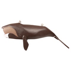 Sculpture de baleine suspendue de Jeff Raymond, Folk Art from the Whale Guy