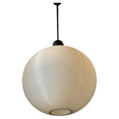 Retro Hanging Single Chandelier with Spherical Lampshade in Classic Style, 1960s