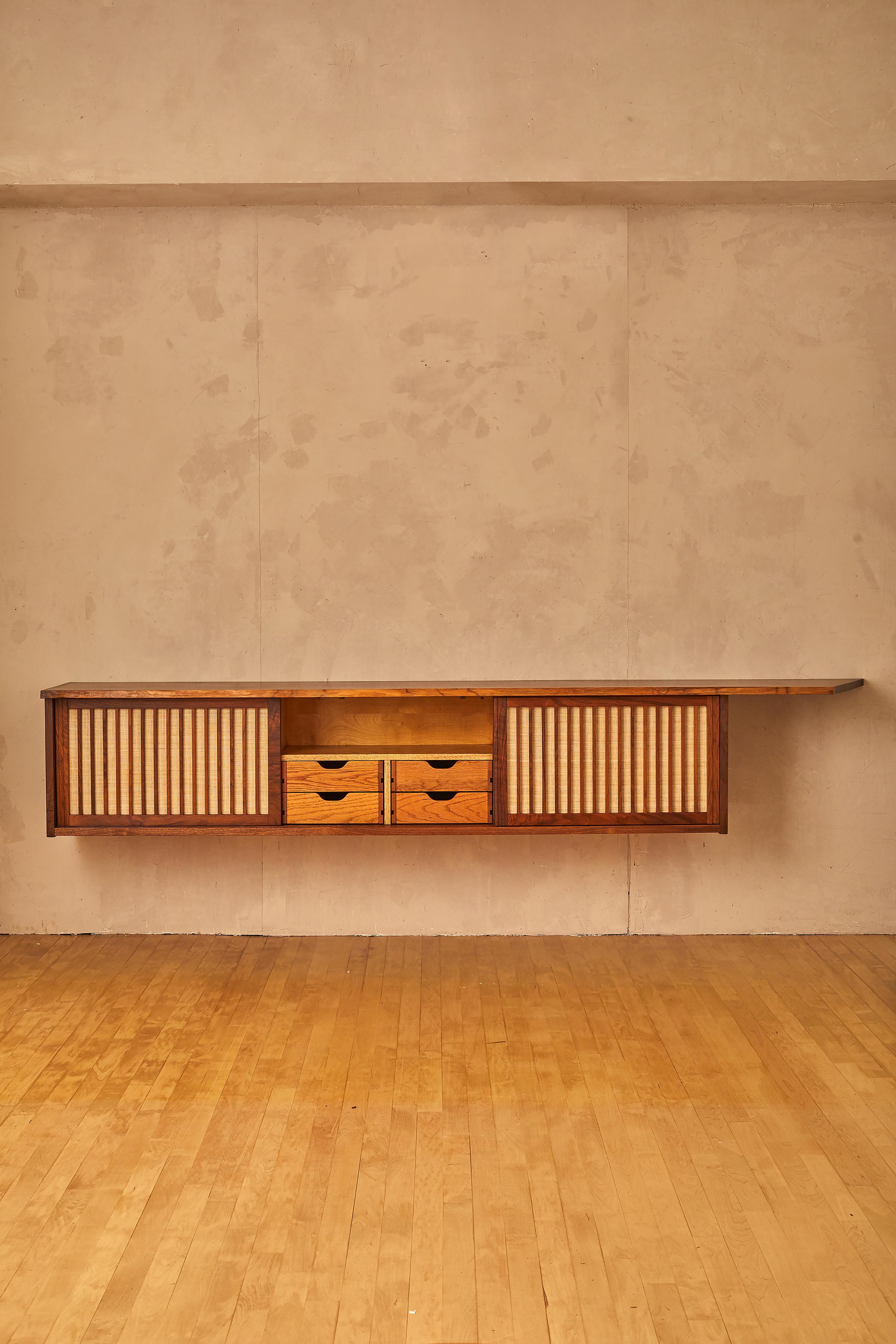 Mid-Century Modern Hanging Wall Cabinet by George Nakashima For Sale